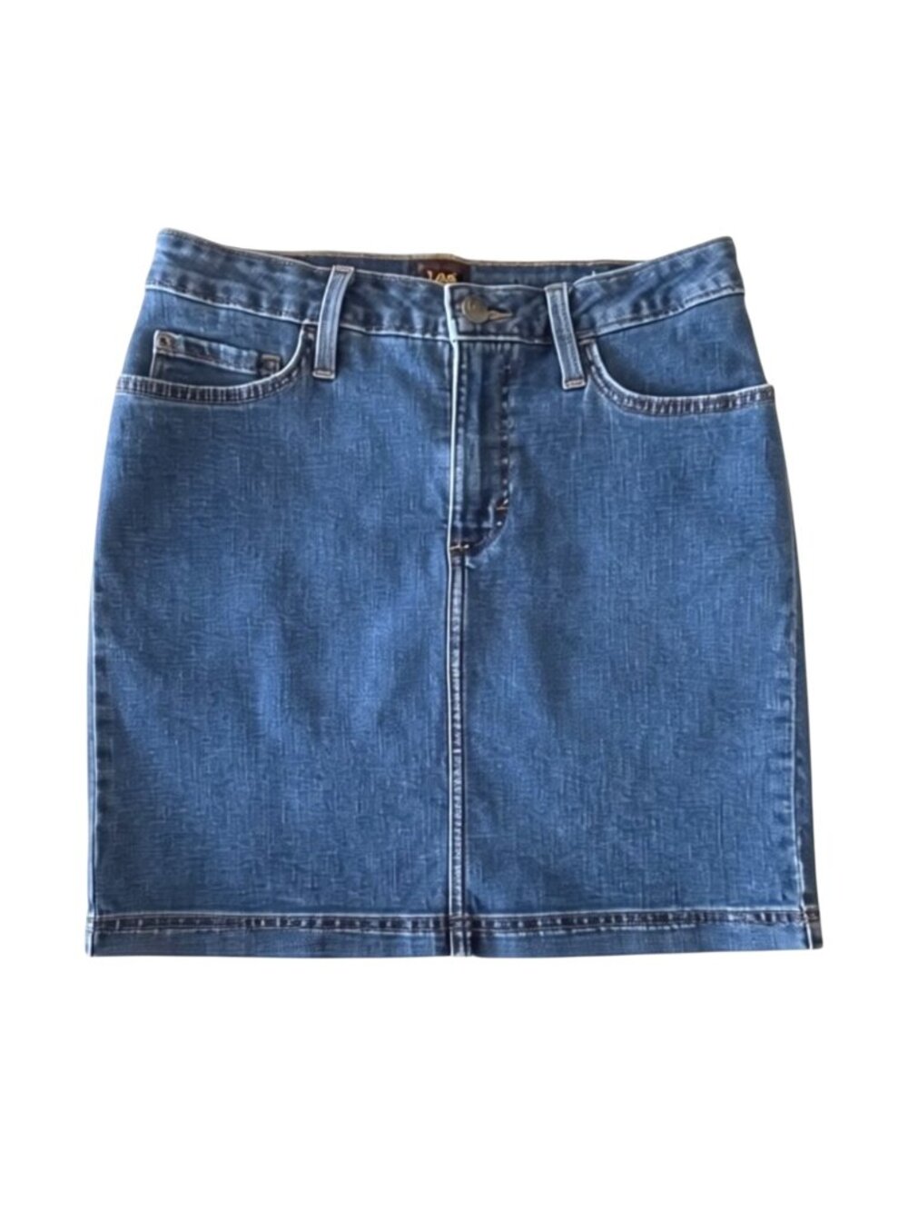 Vintage Y2K Lee Jeans Denim Mini Skort - Size 8